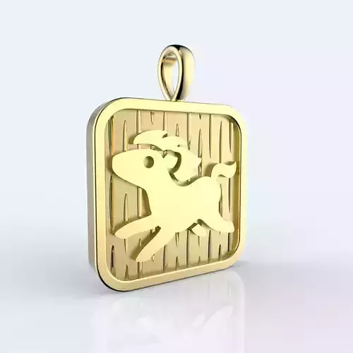 Chinese 12 animals zodiac pendant - Horse