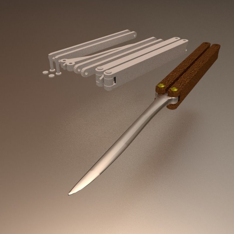 Balisong 3D printable 3D print model_18