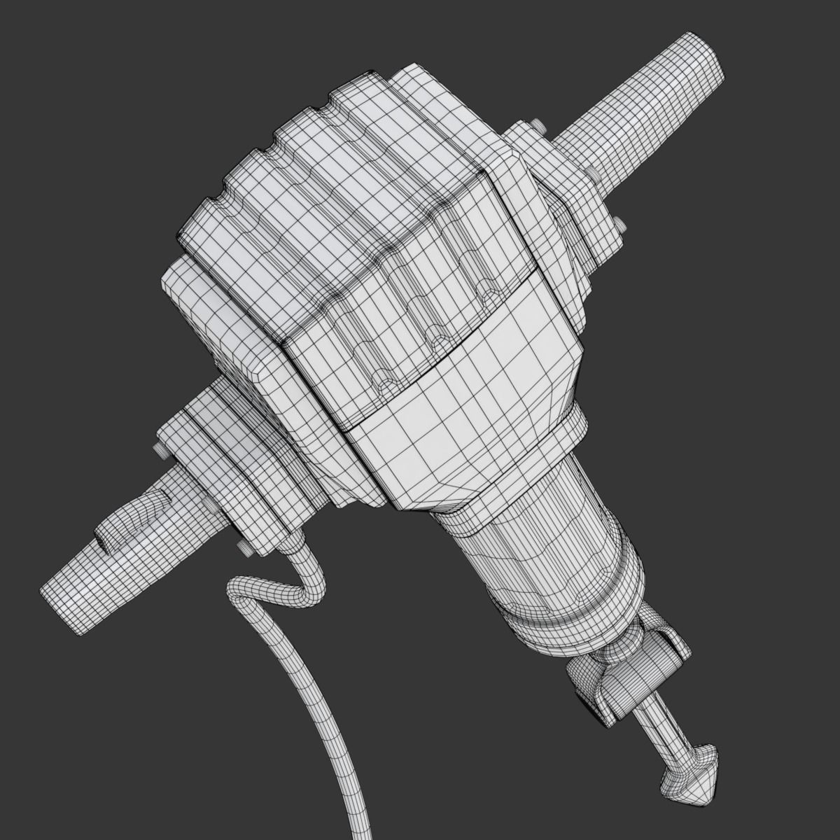 Jackhammer hammer drill 3D model_25