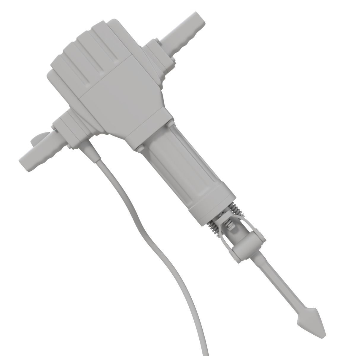 Jackhammer hammer drill 3D model_11