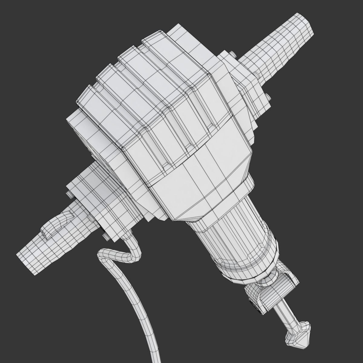 Jackhammer hammer drill 3D model_18