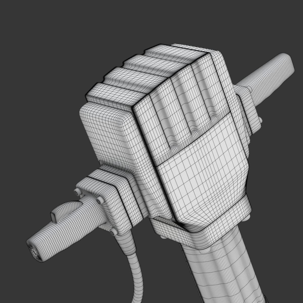 Jackhammer hammer drill 3D model_22