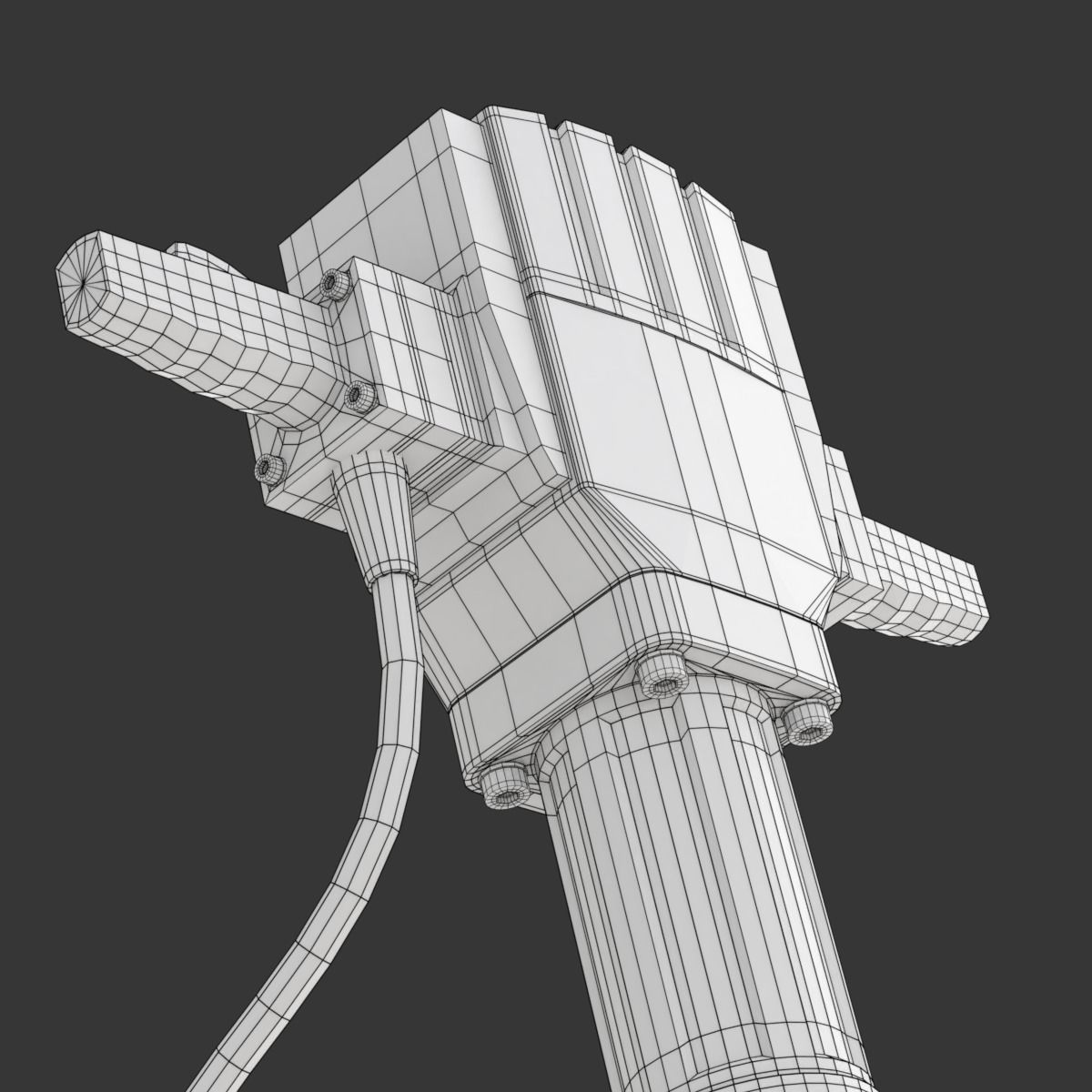 Jackhammer hammer drill 3D model_19