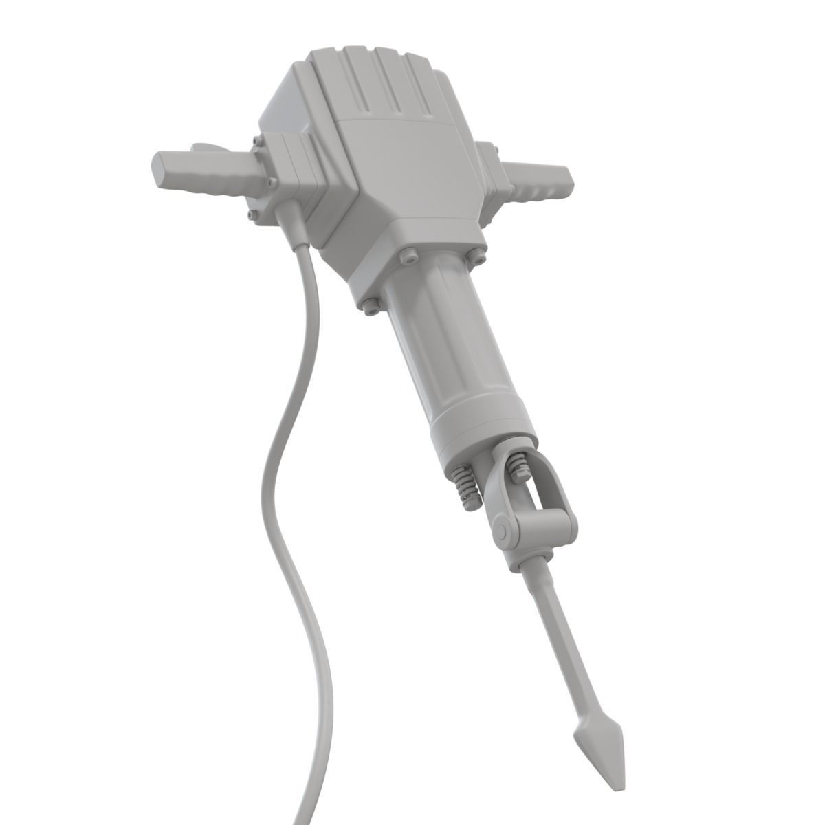 Jackhammer hammer drill 3D model_10