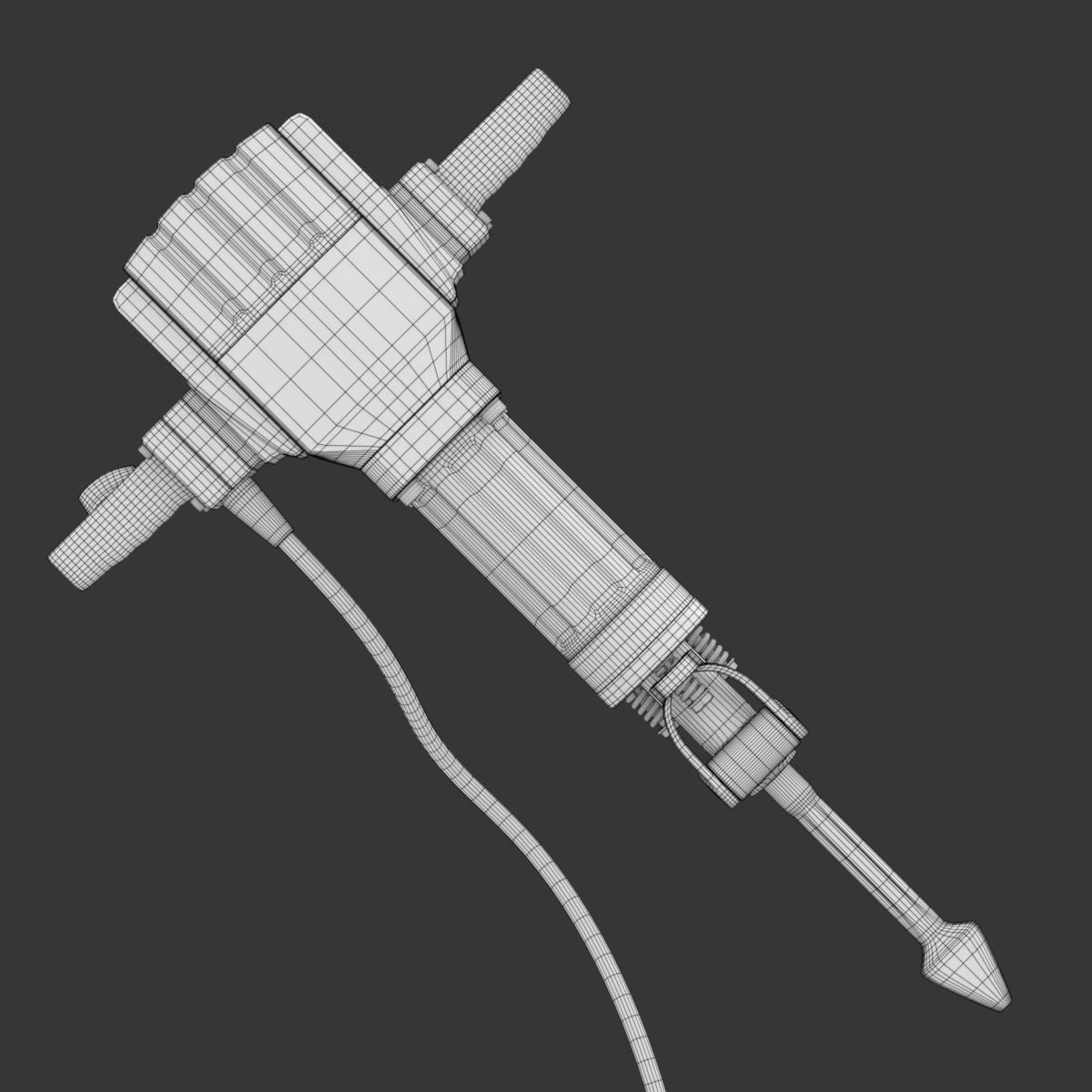Jackhammer hammer drill 3D model_21