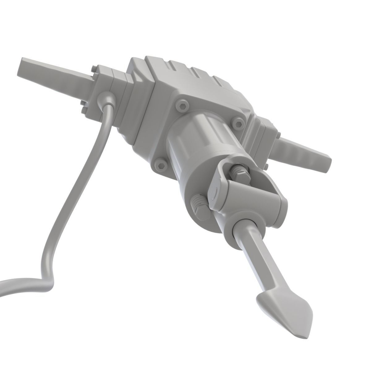 Jackhammer hammer drill 3D model_15
