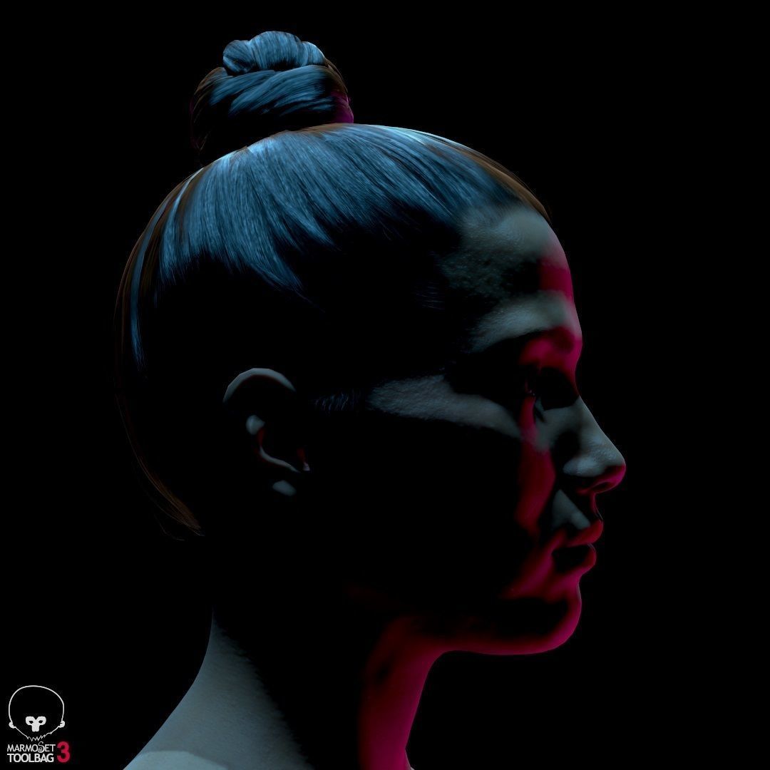 Average Female Body Low-poly 3D model_32