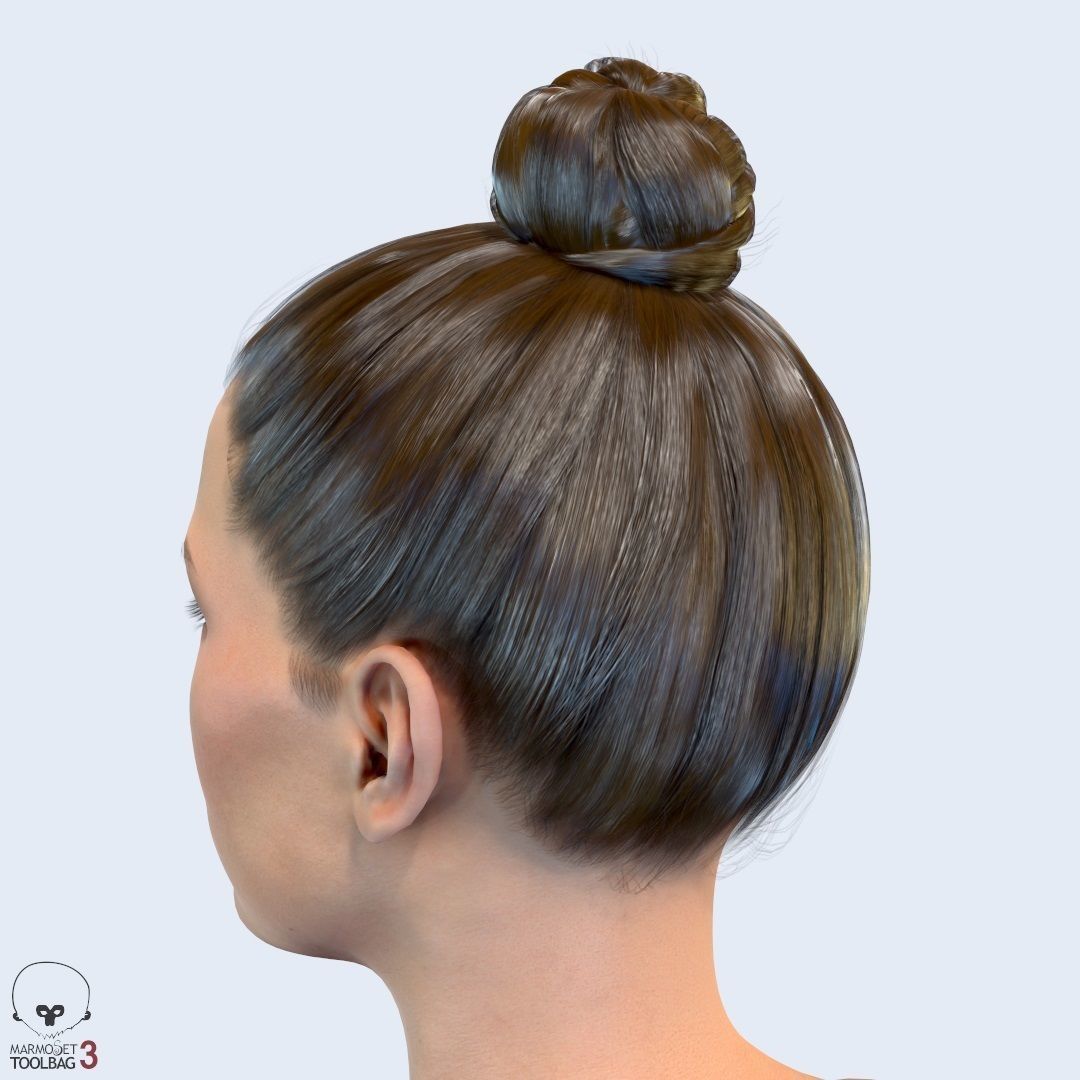 Average Female Body Low-poly 3D model_12