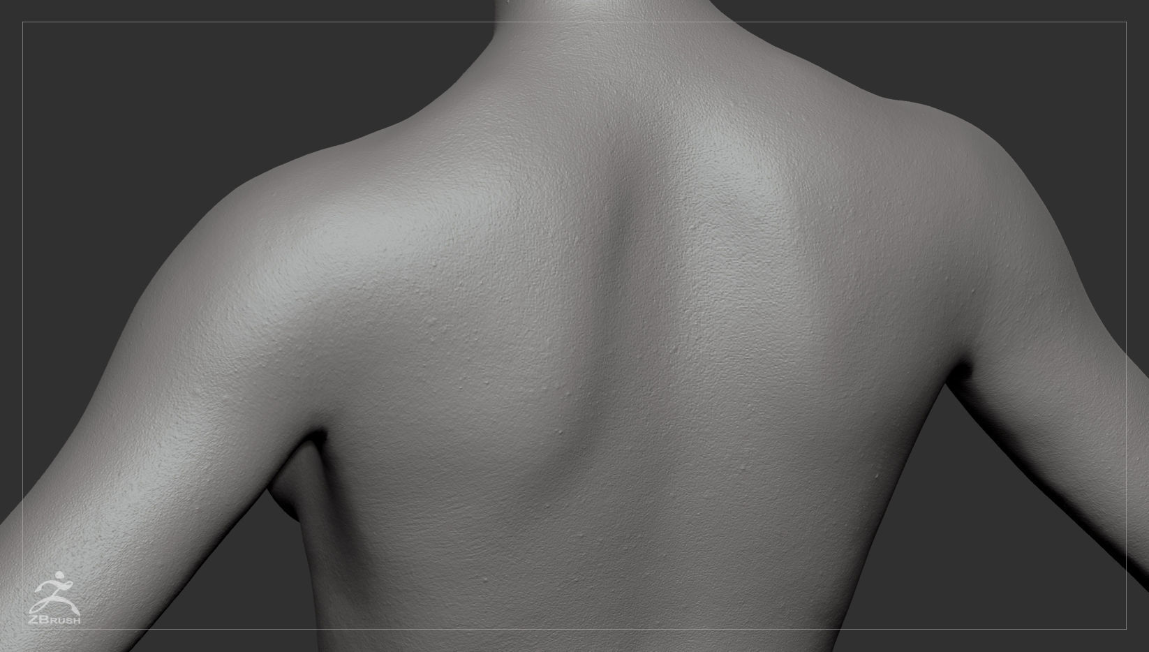 Average Female Body Low-poly 3D model_54