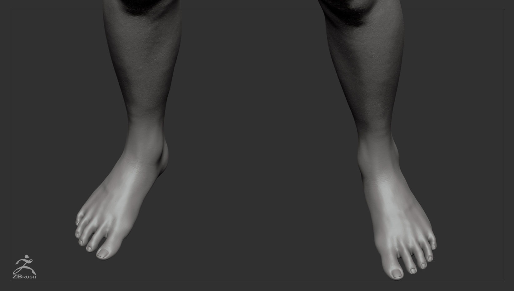 Average Female Body Low-poly 3D model_50