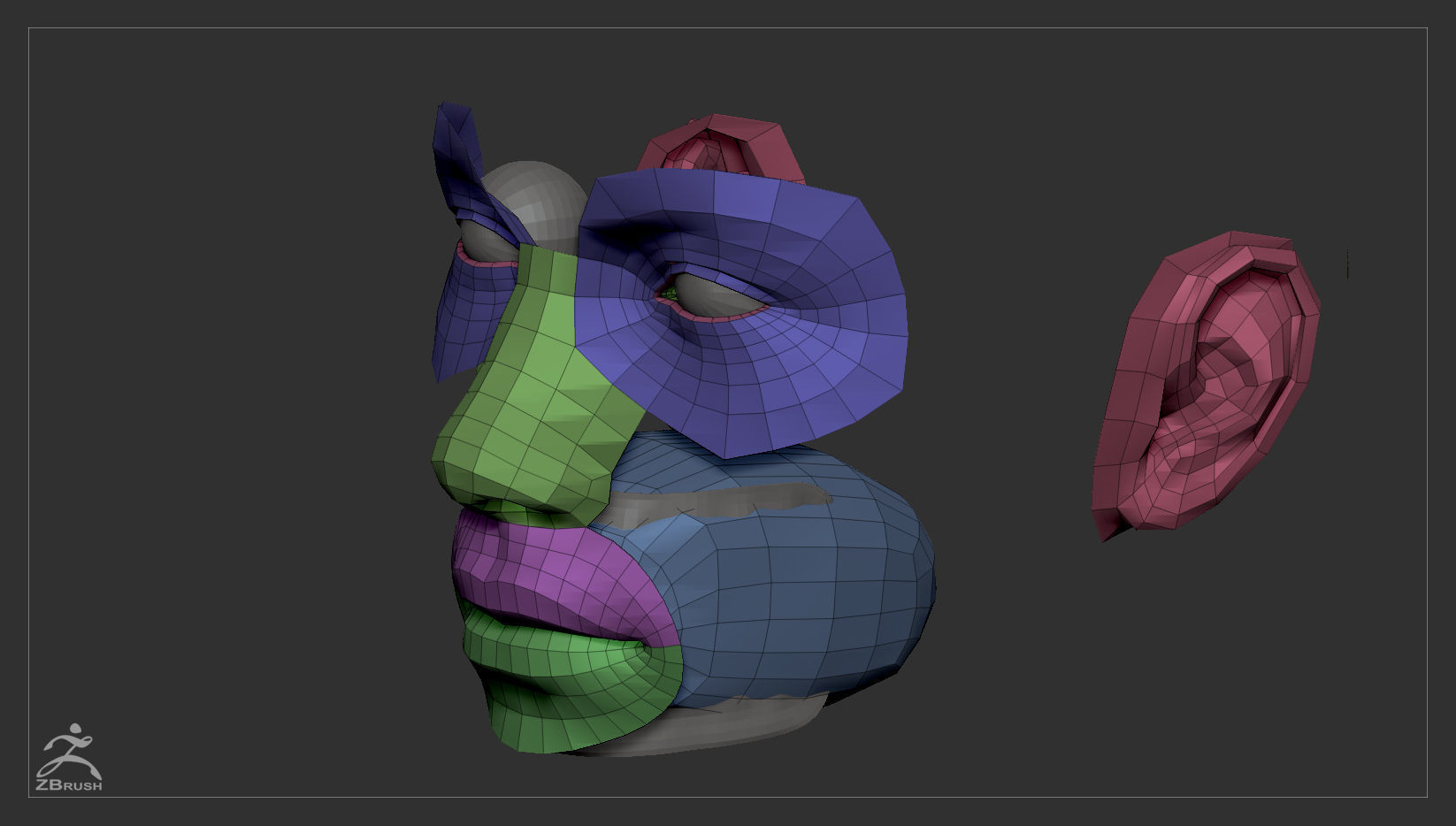 Average Female Body Low-poly 3D model_57