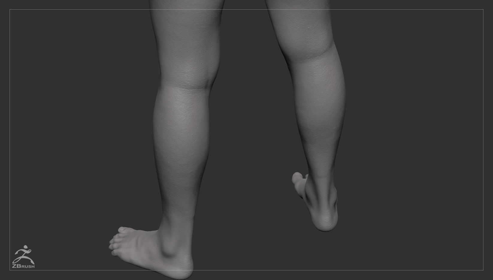 Average Female Body Low-poly 3D model_53