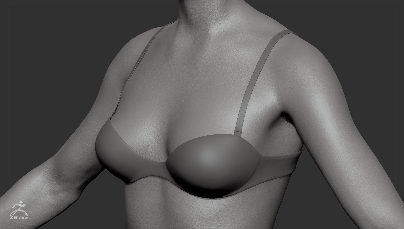 Average Female Body Low-poly 3D model_48