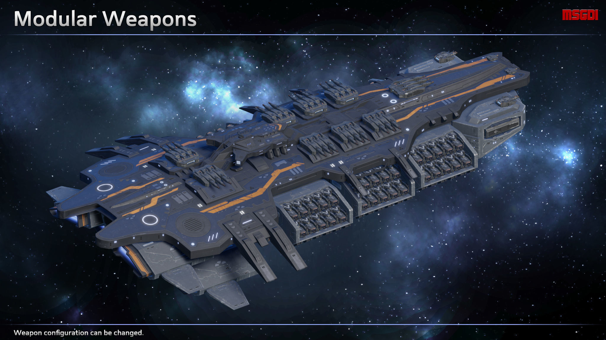 Spaceship Battleship Valkyrie Low-poly 3D model_5