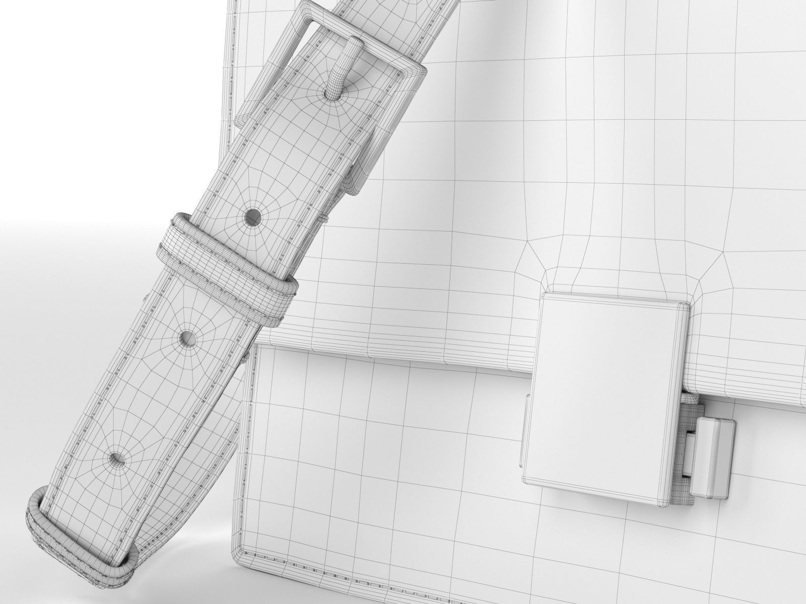 Medium Bellechasse Bag 3D model_4