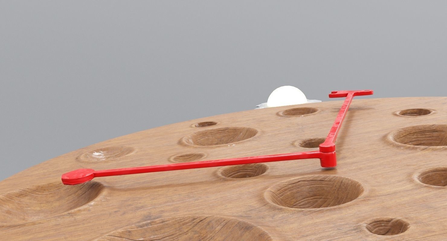  Modern Wooden Moon Watch 3D model_6