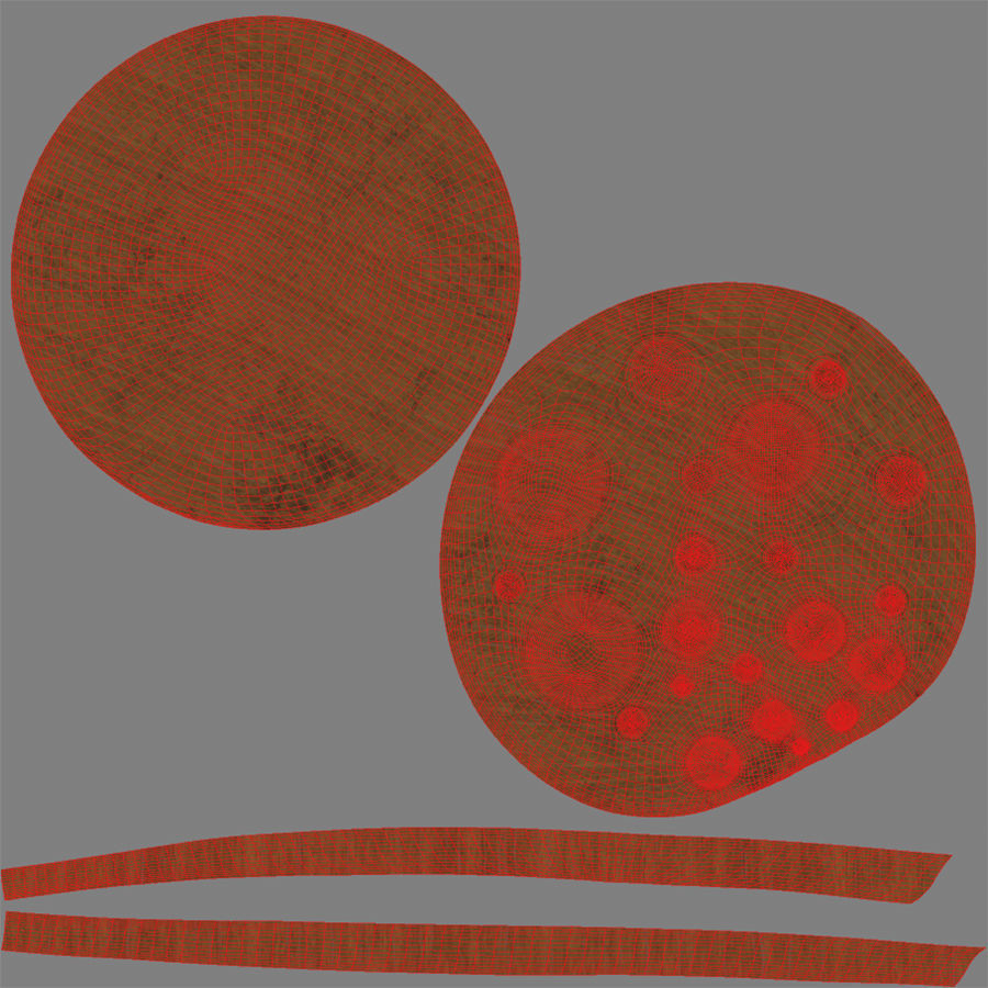  Modern Wooden Moon Watch 3D model_13