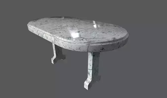 Chess Table Low-poly 3D model