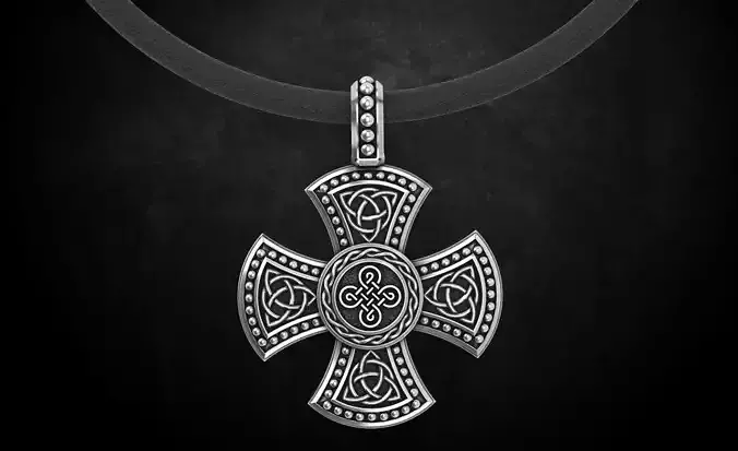 Cross with Celtic designs 326 3D print model