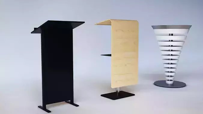 Podiums podium with base and top