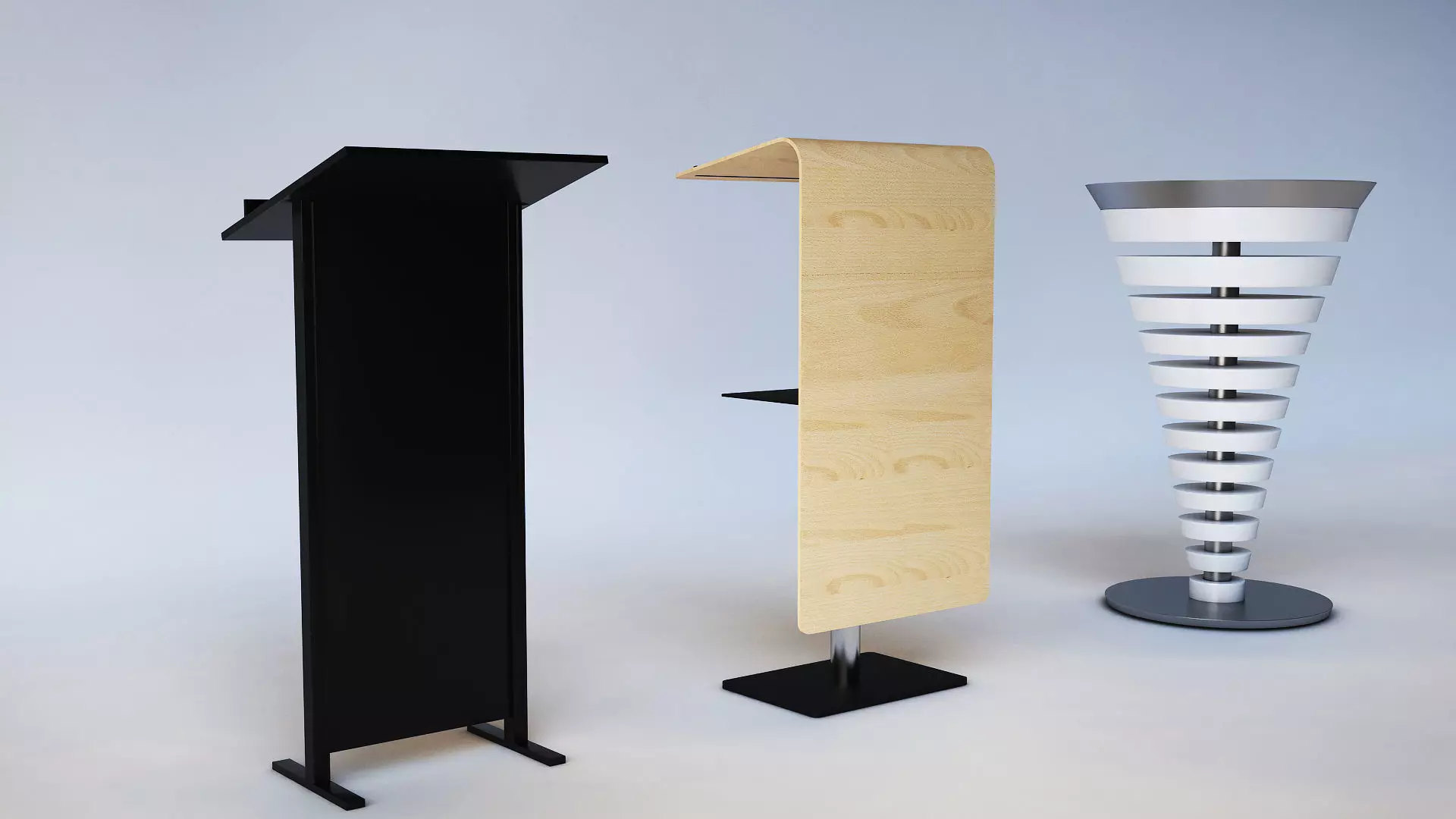 Podiums podium with base and top 3D print model_0