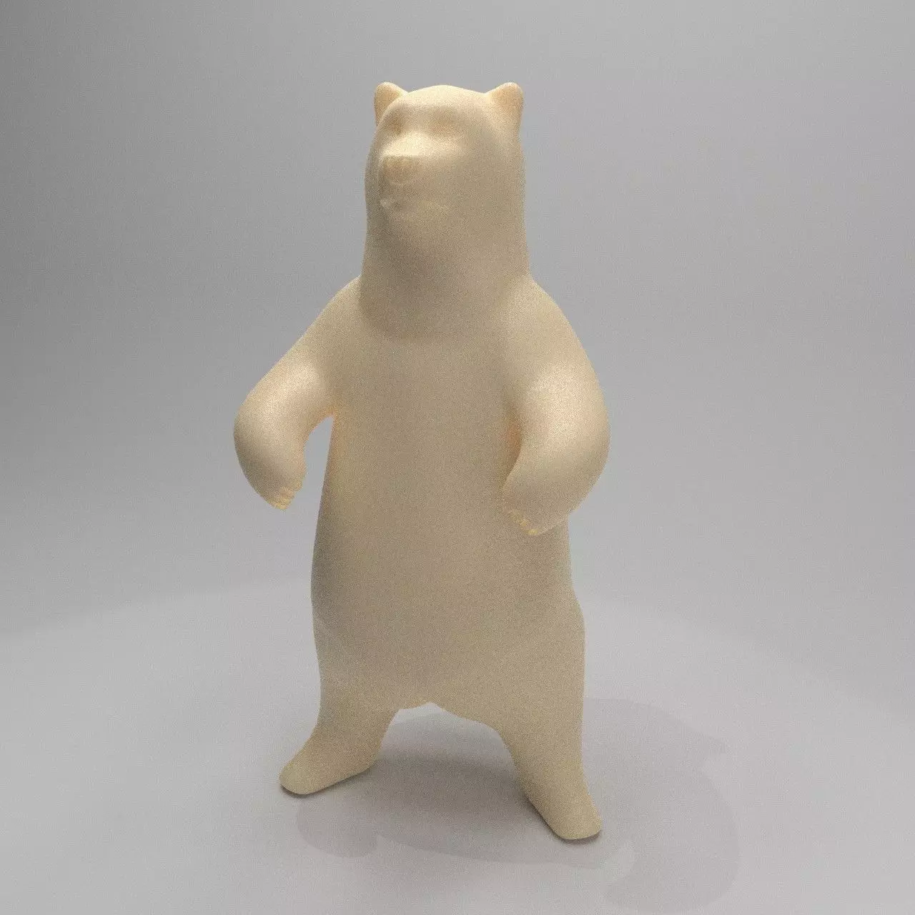Bear standing 3D print model_0