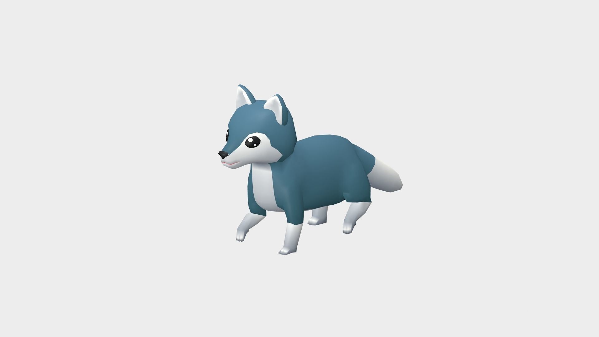 Maro the Wolf - Wild Series Low-poly 3D model_1