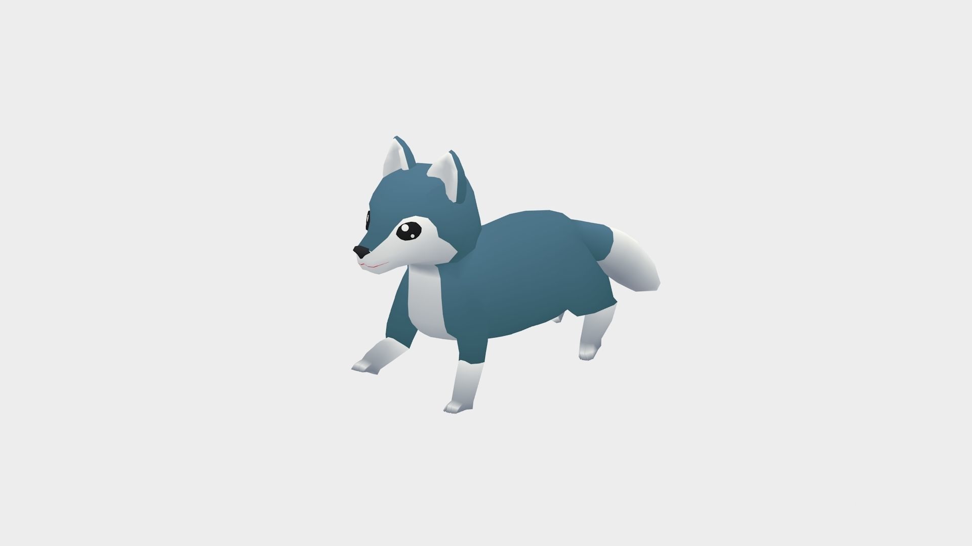 Maro the Wolf - Wild Series Low-poly 3D model_8