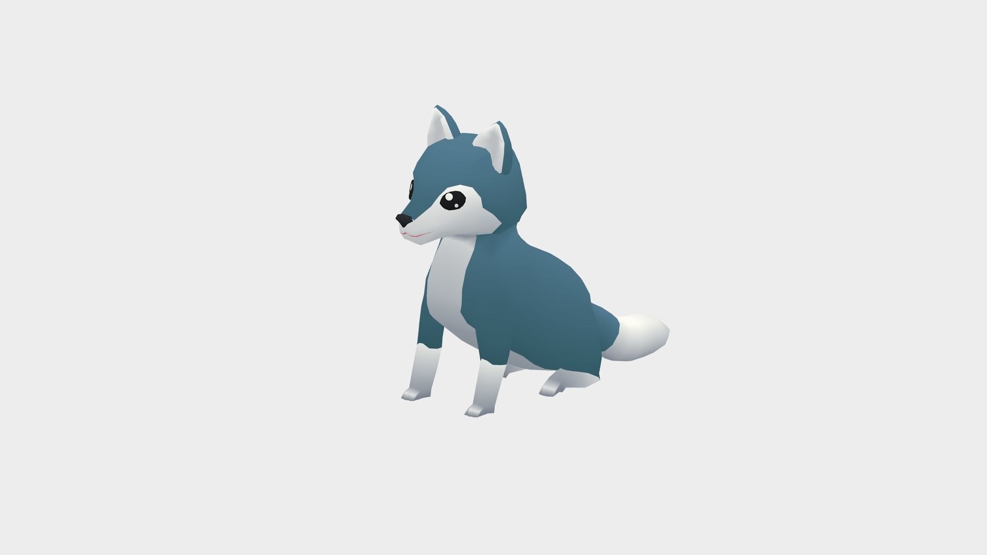 Maro the Wolf - Wild Series Low-poly 3D model_9