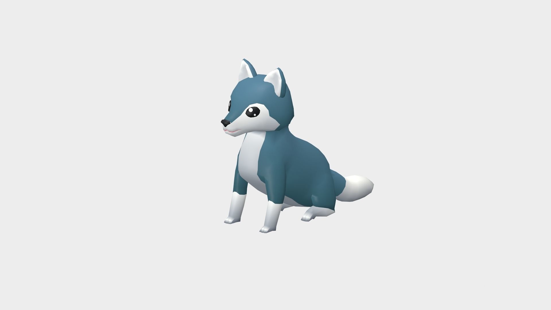 Maro the Wolf - Wild Series Low-poly 3D model_3
