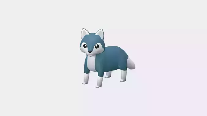 Maro the Wolf - Wild Series Low-poly 3D model