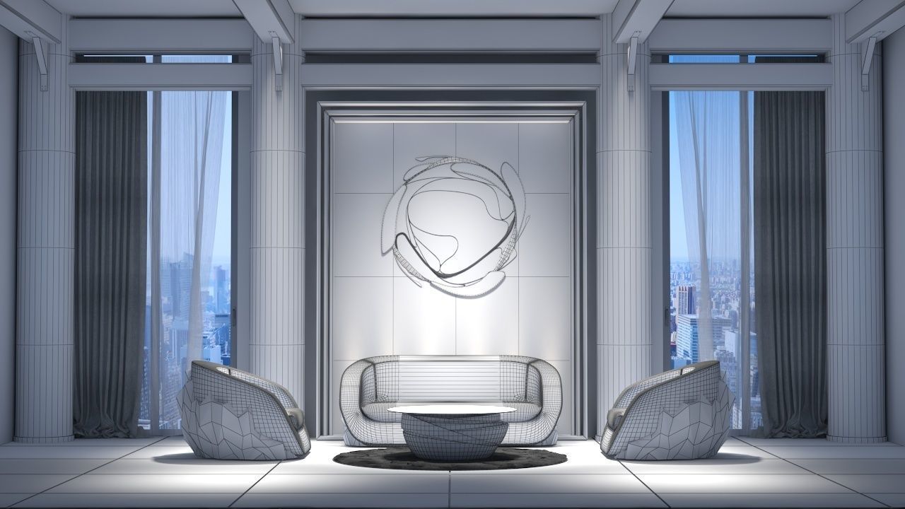Interior Scene 3D model_1