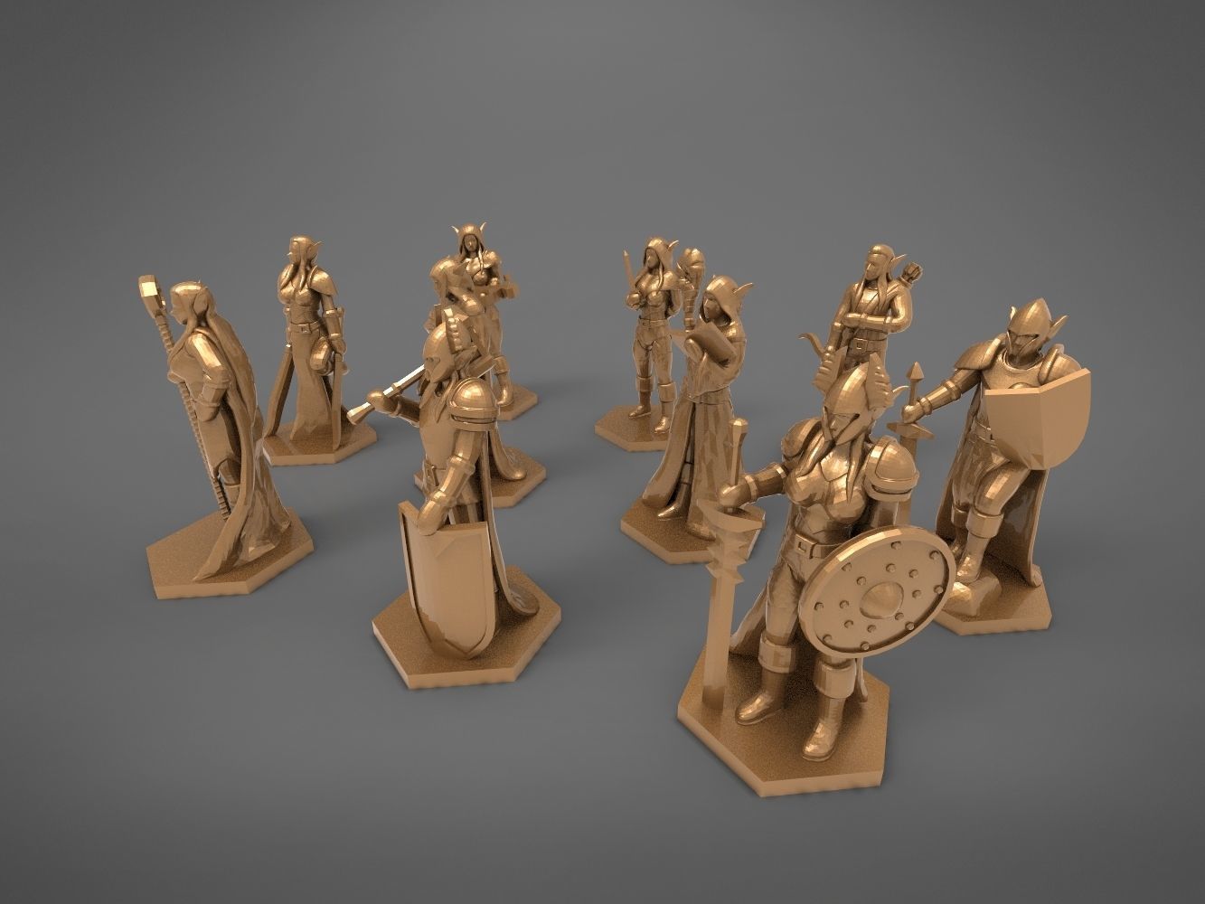 ELF CHARACTERS GAME FIGURES BARGAIN BUNDLE 3D print model_5