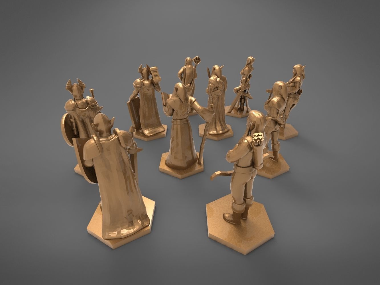 ELF CHARACTERS GAME FIGURES BARGAIN BUNDLE 3D print model_2