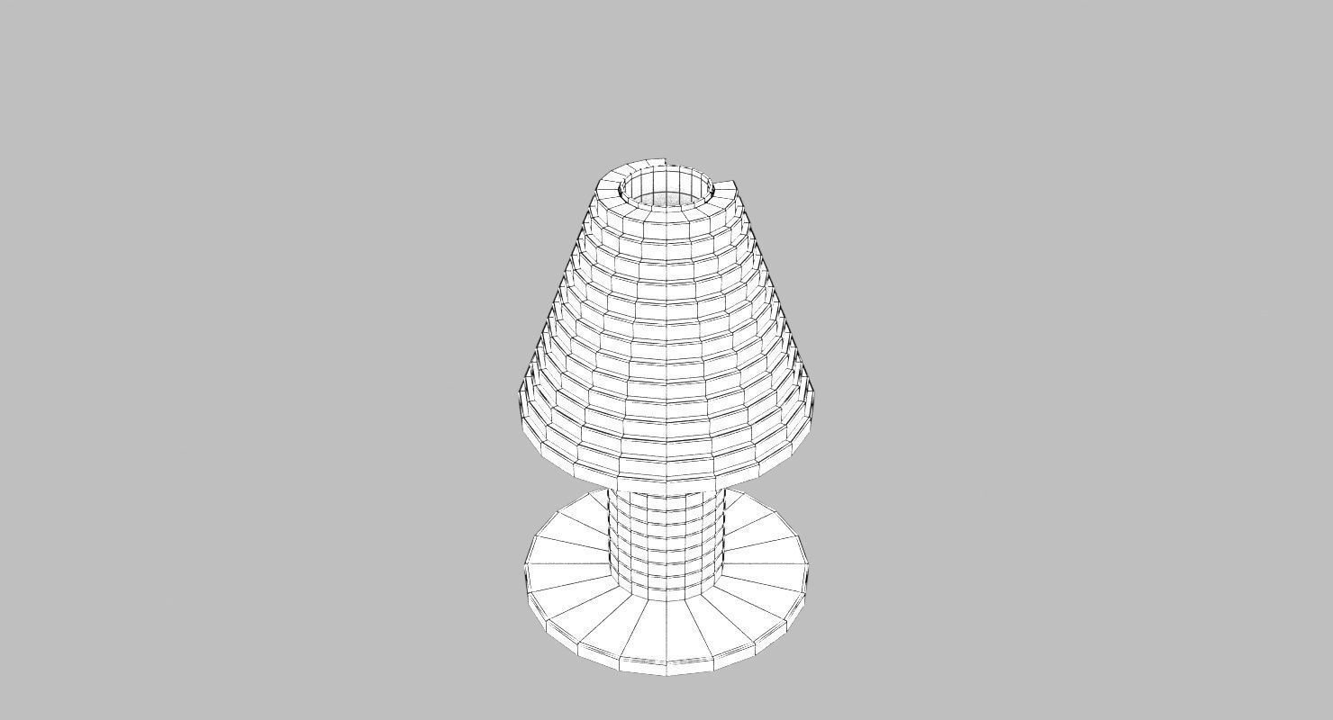Creative Wooden Table Lamp 3D model_10