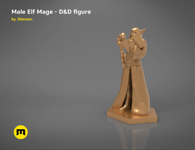 ELF MAGE CHARACTER    GAME FIGURES 3D print model