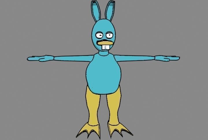 Freddy the RabbitDuck 3D model_1