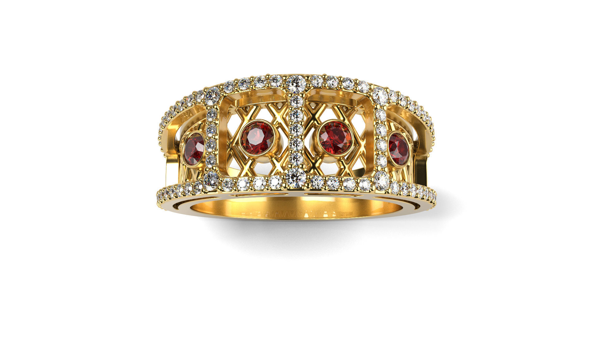 Two-Story Ring  3D print model_1