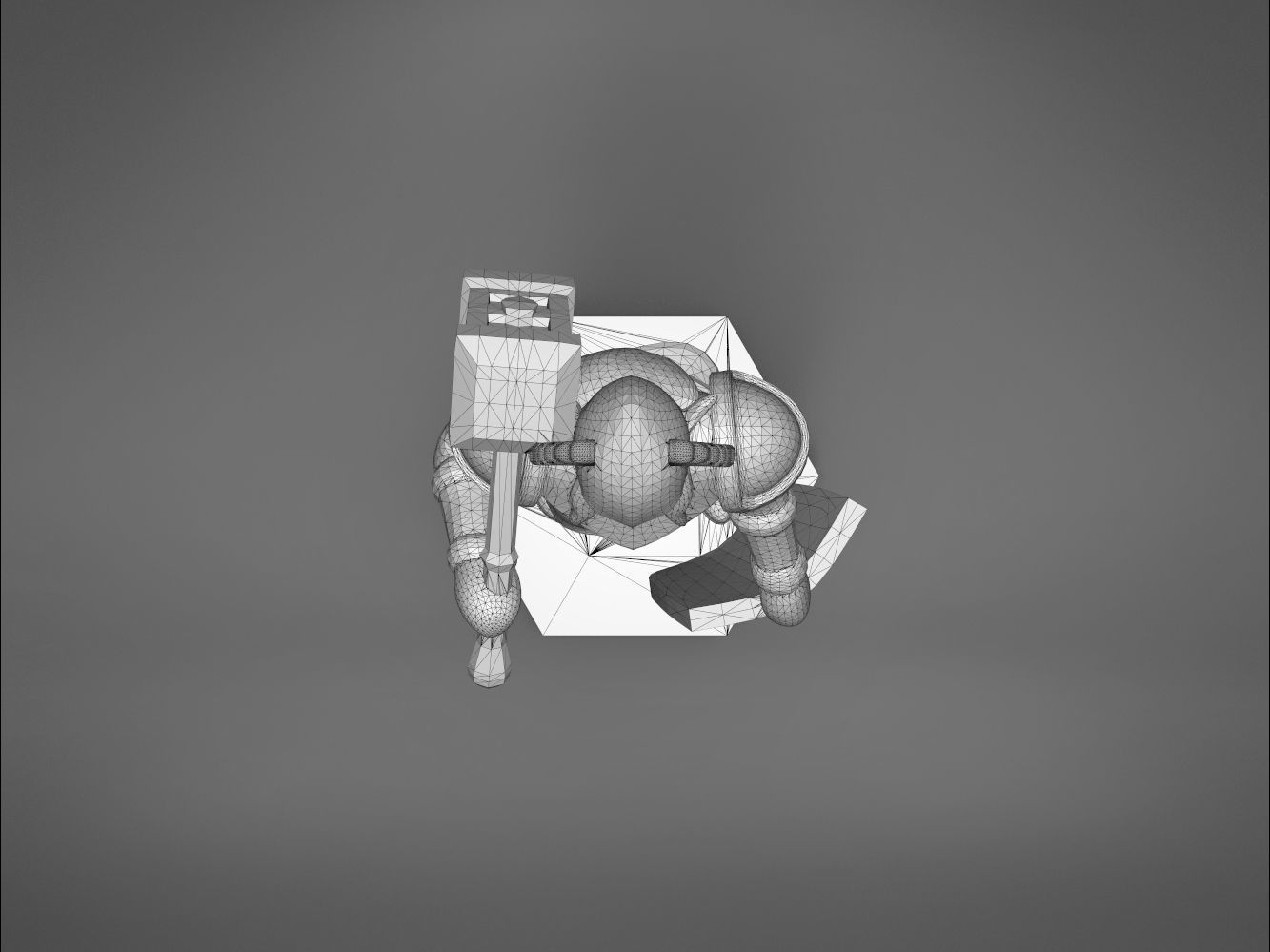 ELF PALADIN CHARACTER    GAME FIGURES 3D print model_16