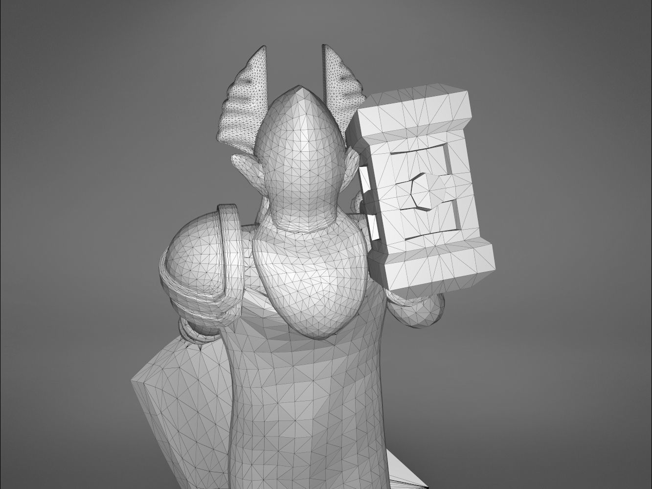 ELF PALADIN CHARACTER    GAME FIGURES 3D print model_12