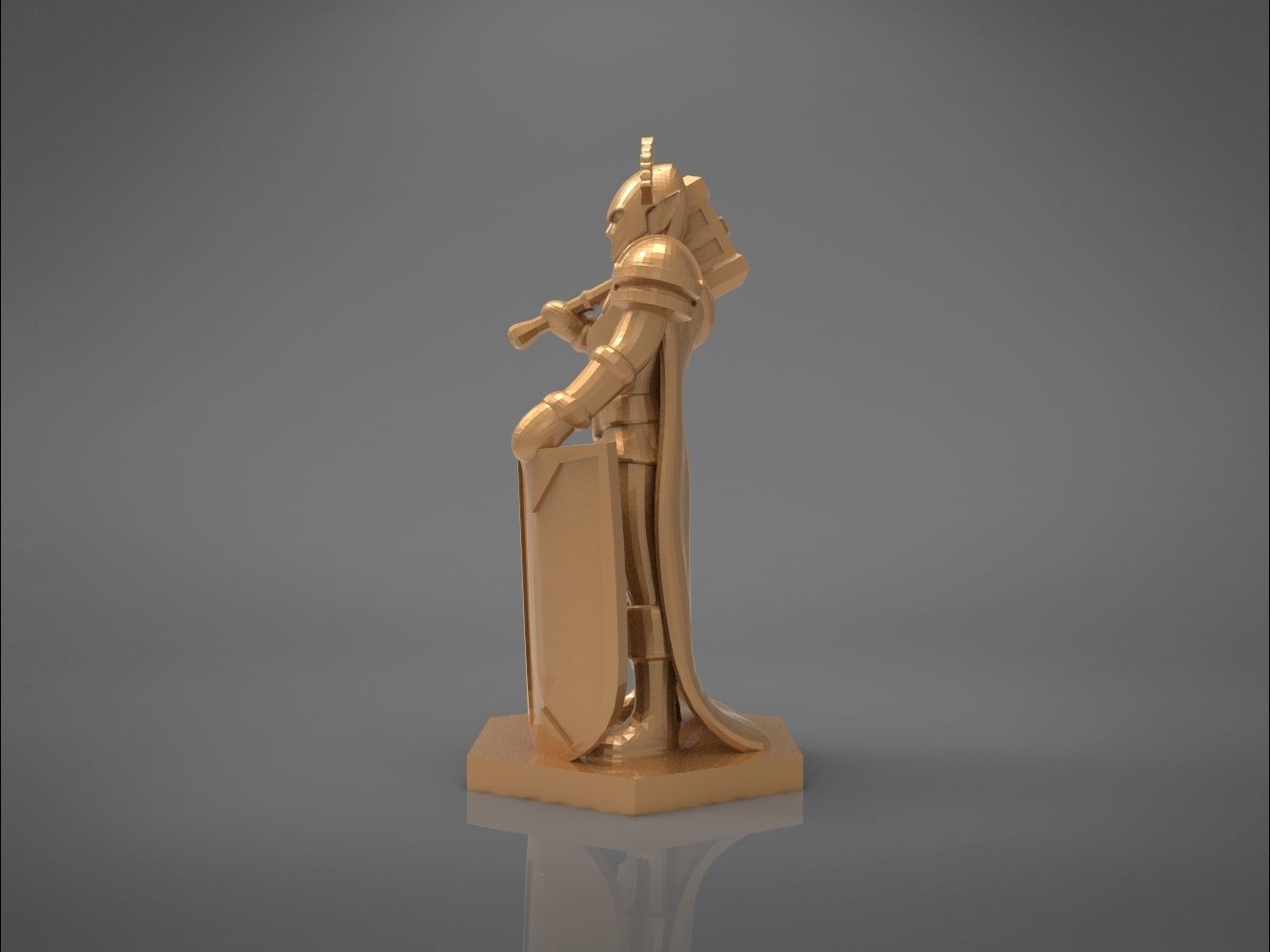 ELF PALADIN CHARACTER    GAME FIGURES 3D print model_5
