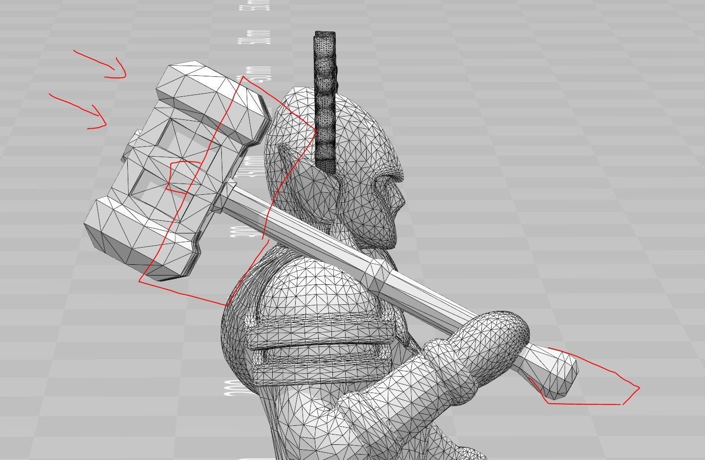 ELF PALADIN CHARACTER    GAME FIGURES 3D print model_21