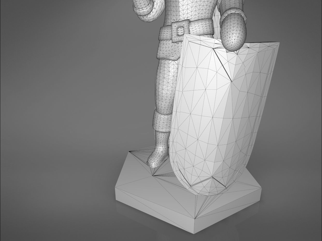 ELF PALADIN CHARACTER    GAME FIGURES 3D print model_8