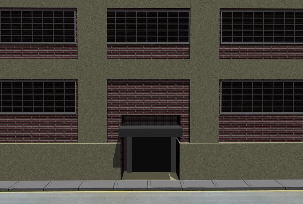 Variety Printing Company Building Low-poly 3D model_2