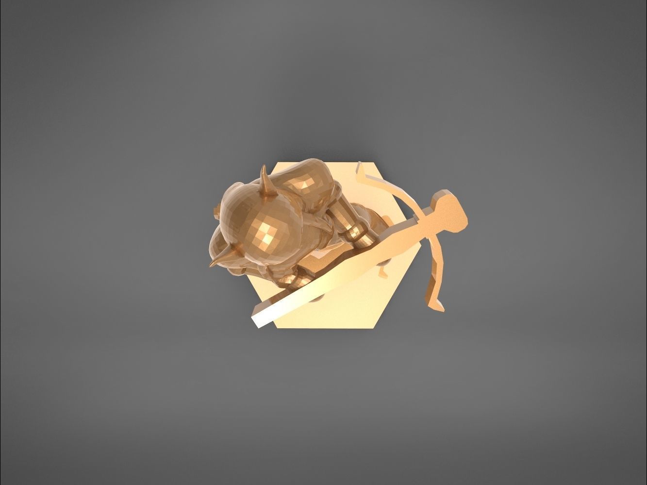 ELF RANGER FEMALE CHARACTER GAME FIGURES 3D print model_7