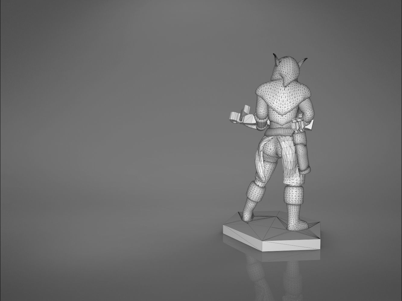 ELF RANGER FEMALE CHARACTER GAME FIGURES 3D print model_19