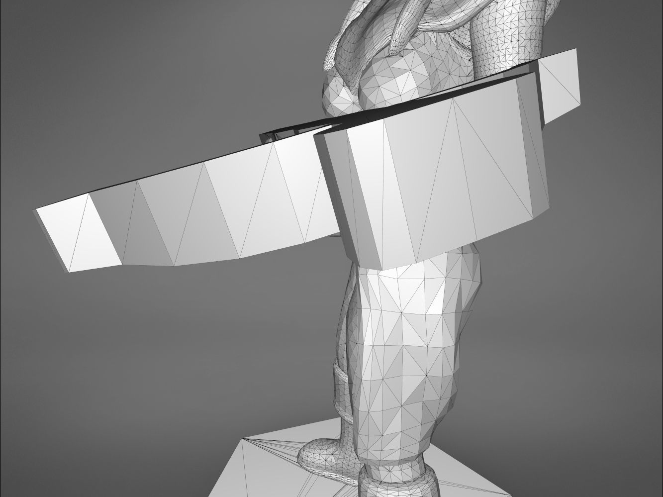 ELF RANGER FEMALE CHARACTER GAME FIGURES 3D print model_11