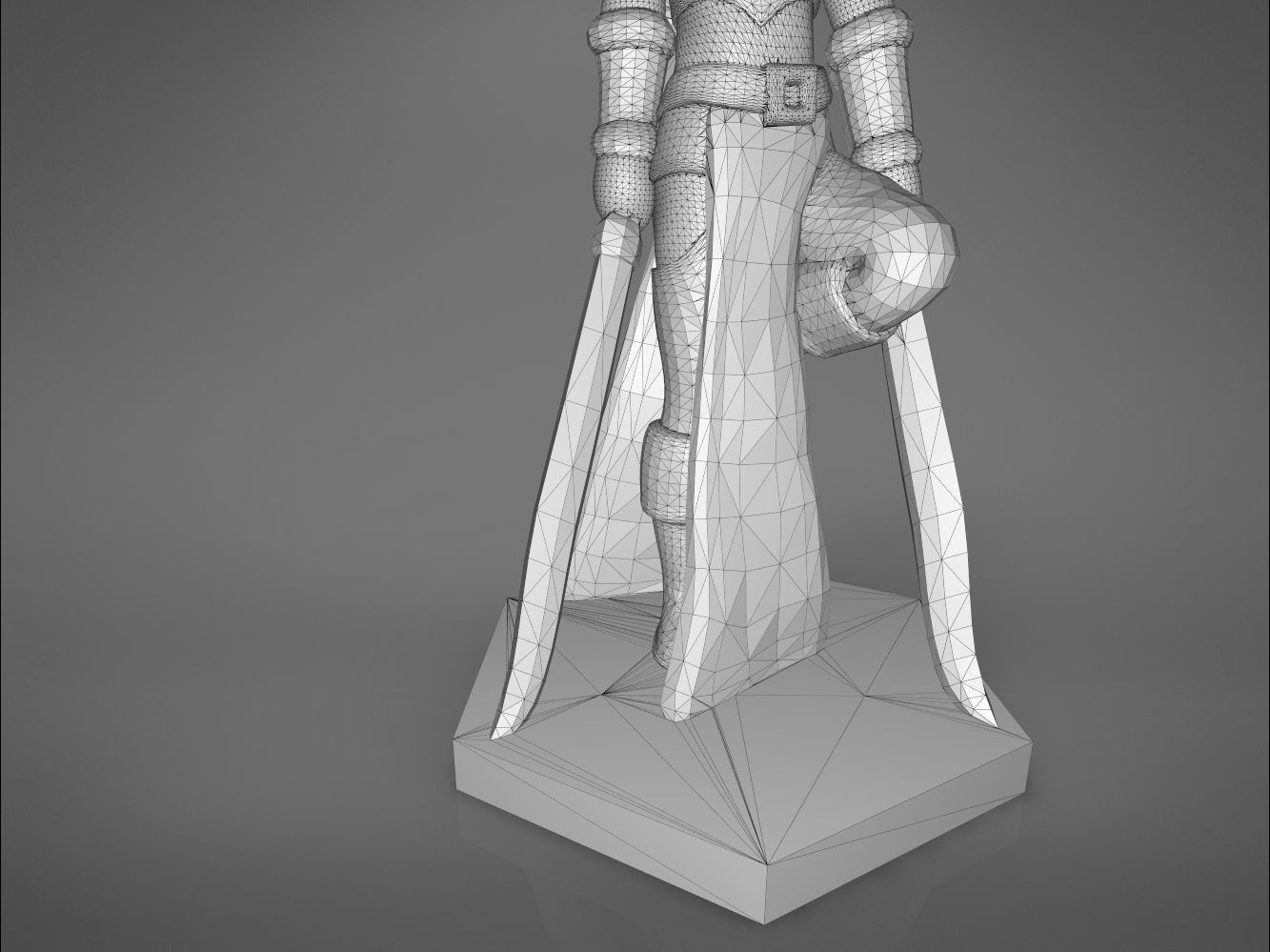 ELF WARRIOR FEMALE CHARACTER    GAME FIGURE 3D print model_11