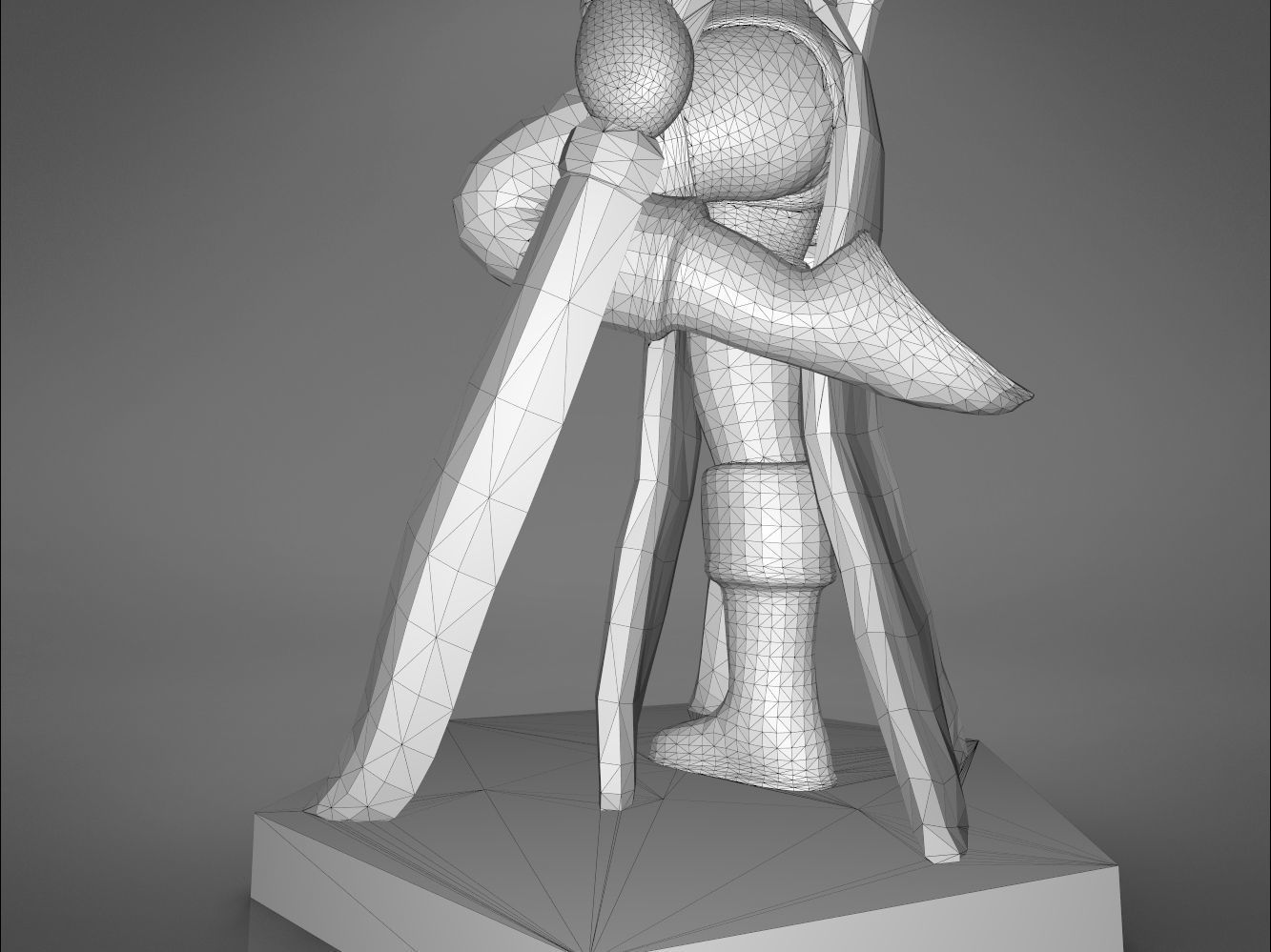 ELF WARRIOR FEMALE CHARACTER    GAME FIGURE 3D print model_8