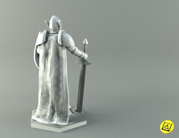ELF WARRIOR CHARACTER    GAME FIGURE 3D print model_22